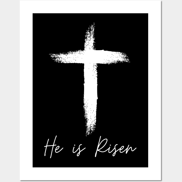 He Is Risen - Jesus Christ has risen Wall Art by Christian Shirts